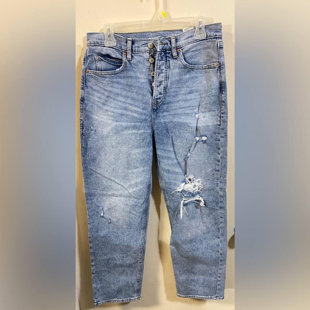 Stylish Blue Distressed Jeans